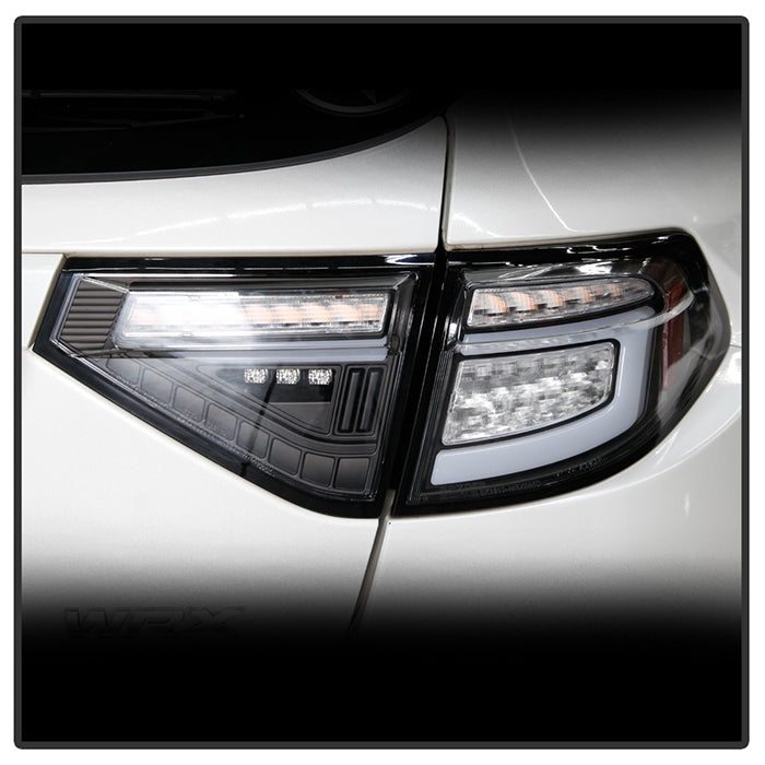 Spyder 08-14 Subara Impreza WRX Hatchback LED Tail Lights Seq Signal Black ALT-YD-SI085D-SEQ-BK 5086730