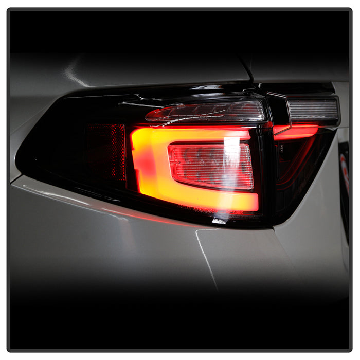 Spyder 08-14 Subara Impreza WRX Hatchback LED Tail Lights Seq Signal Black ALT-YD-SI085D-SEQ-BK 5086730