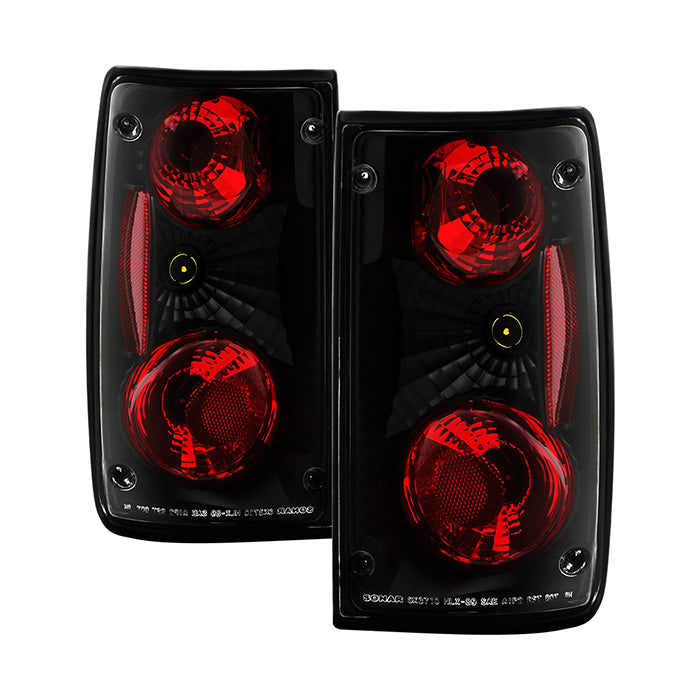 FR SPORT Spyder Toyota Pick Up 89-95 Euro Style Tail Lights Black ALT-YD-TP89-BK 5007636 - View 5