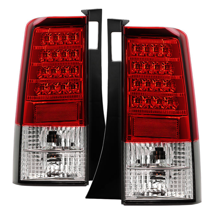 Spyder Scion XB 03-07 Version 2 LED Tail Lights Red Clear ALT-YD-TSXB03-LED-V2-RC 5042750