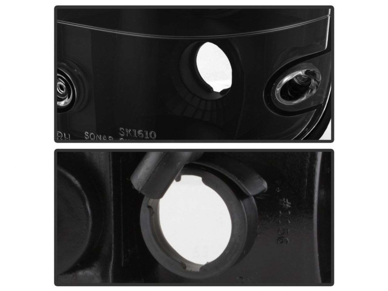 Spyder Toyota Tacoma 01-04 Euro Style Tail Lights - Black (SKU #5007834)