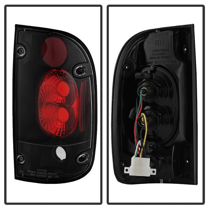 Spyder Toyota Tacoma 95-00 Euro Style Tail Lights Black ALT-YD-TT95-BK 5007988