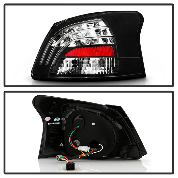 Spyder Toyota Yaris 07-09 4Dr LED Tail Lights Blk ALT-YD-TYA074D-LED-BK 5037640