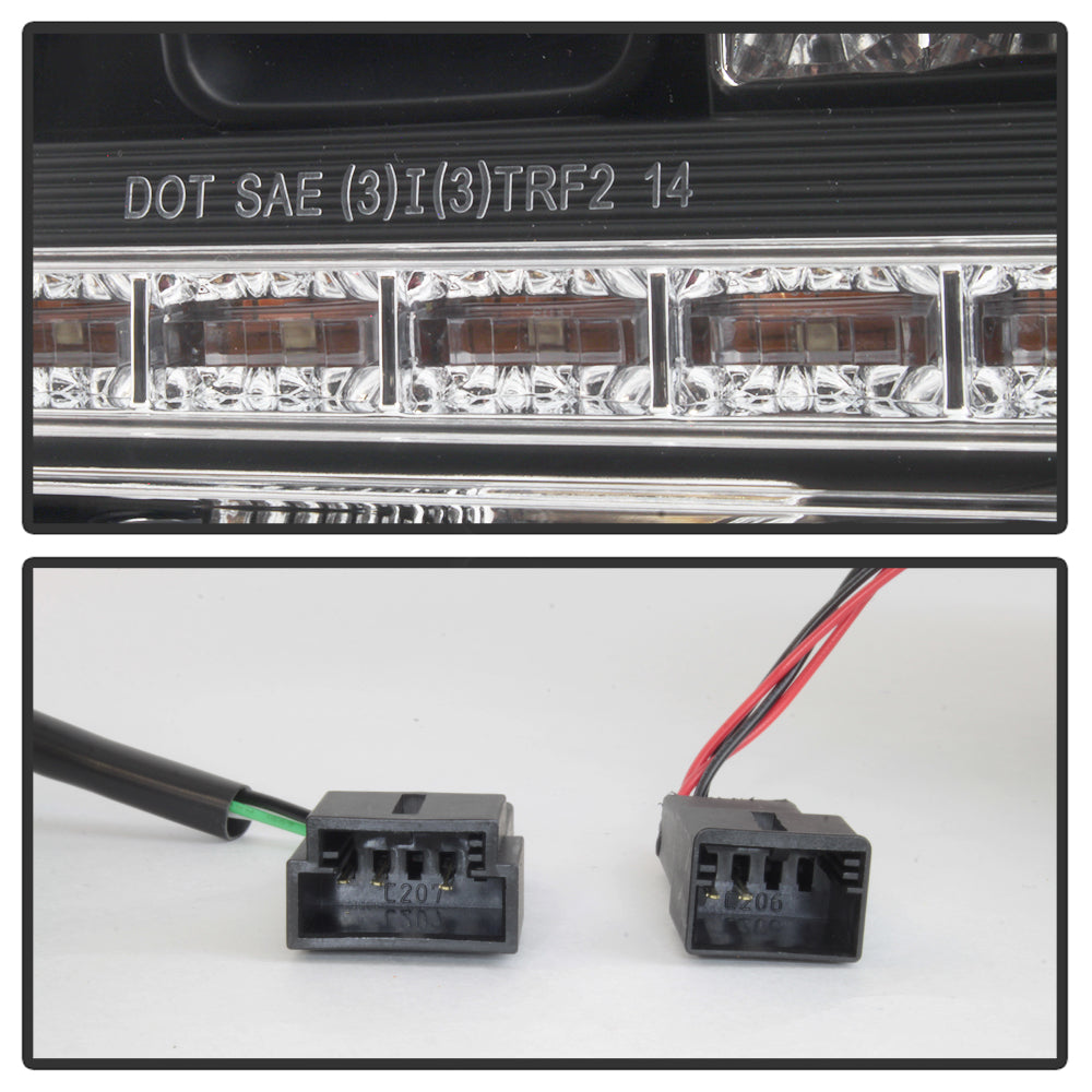SPYDER 15-17 Volkswagen Golf LED Tail Lights - Black (ALT-YD-VG15-LED-BK) 5085412