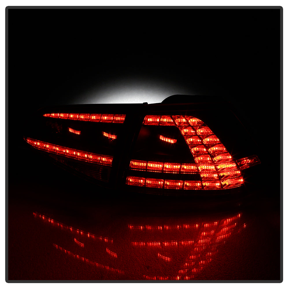 SPYDER 15-17 Volkswagen Golf LED Tail Lights - Black (ALT-YD-VG15-LED-BK) 5085412