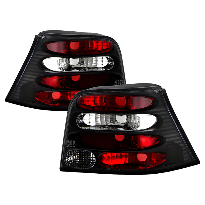 Spyder Volkswagen Golf 99-04 Euro Style Tail Lights Black ALT-YD-VG99-BK 5008343