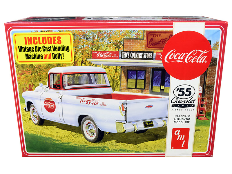Rapid Vehicles Skill 3 Model Kit 1955 Chevrolet Cameo Pickup Truck "Coca-Cola" with Vintage...