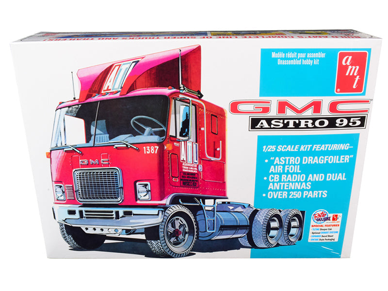Skill 3 Model Kit GMC Astro 95 Truck Tractor 1/25 Scale Model by AMT  free shipping USA