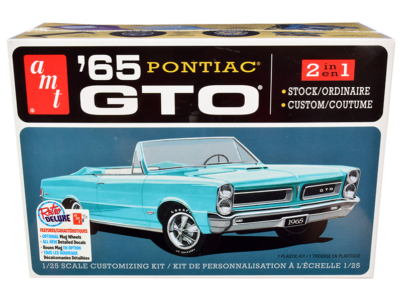 Rapid Vehicles Skill 2 Model Kit 1965 Pontiac GTO 2-in-1 Kit 1/25 Scale Model by AMT  free...