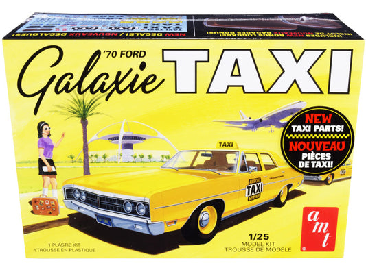 Rapid Vehicles Skill 2 Model Kit 1970 Ford Galaxie "Taxi" with Luggage 1/25 Scale Model by AMT ...