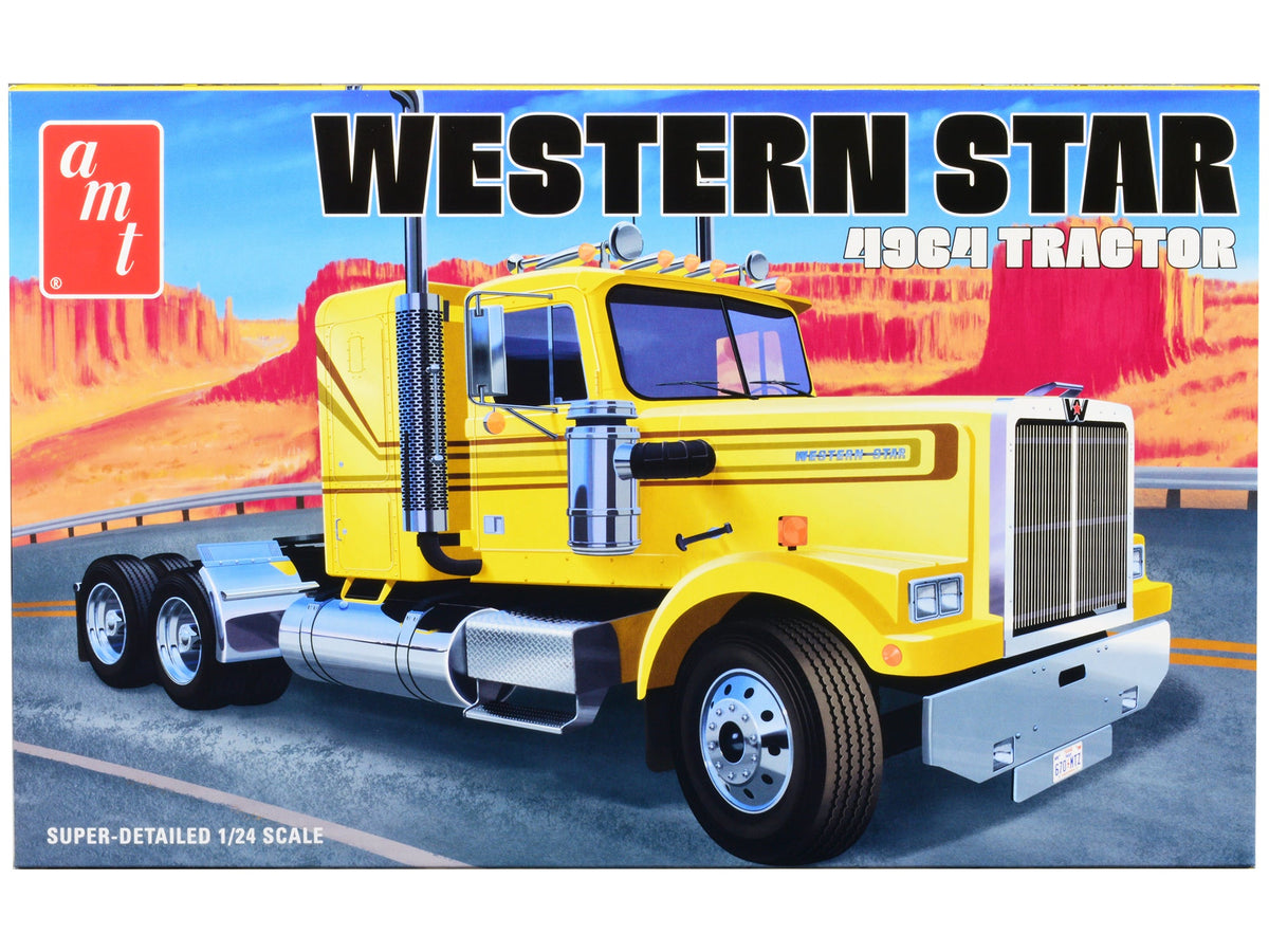 Rapid Vehicles Skill 3 Model Kit Western Star 4964 Truck Tractor 1/24 Scale Model by AMT  free...