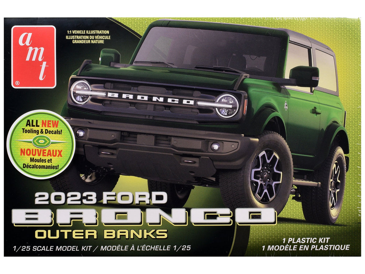 Rapid Vehicles Skill 2 Model Kit 2023 Ford Bronco Outer Banks 1/25 Scale Model by AMT  free...
