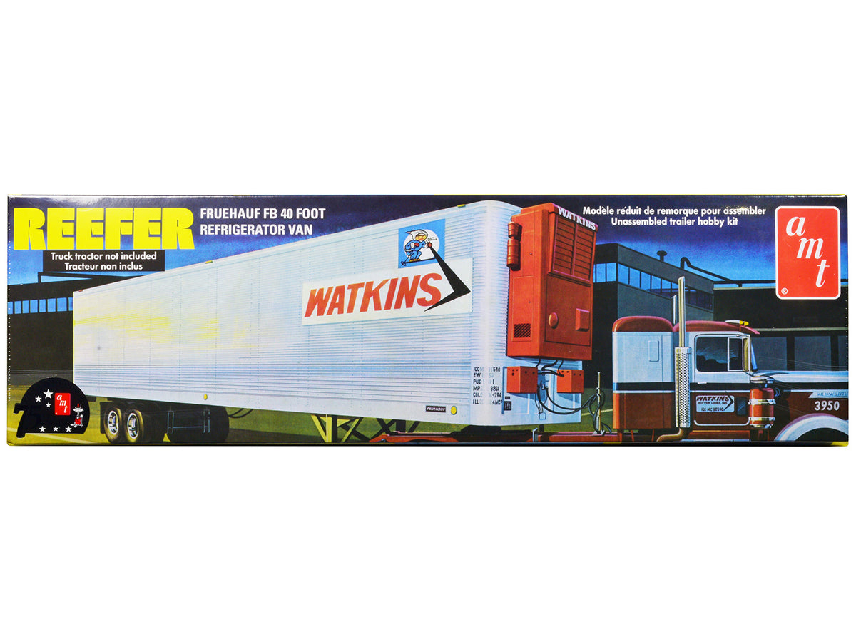Rapid Vehicles Skill 3 Model Kit Fruehauf FB 40' Refrigerated Trailer "Watkins Motor Lines" 1/25...