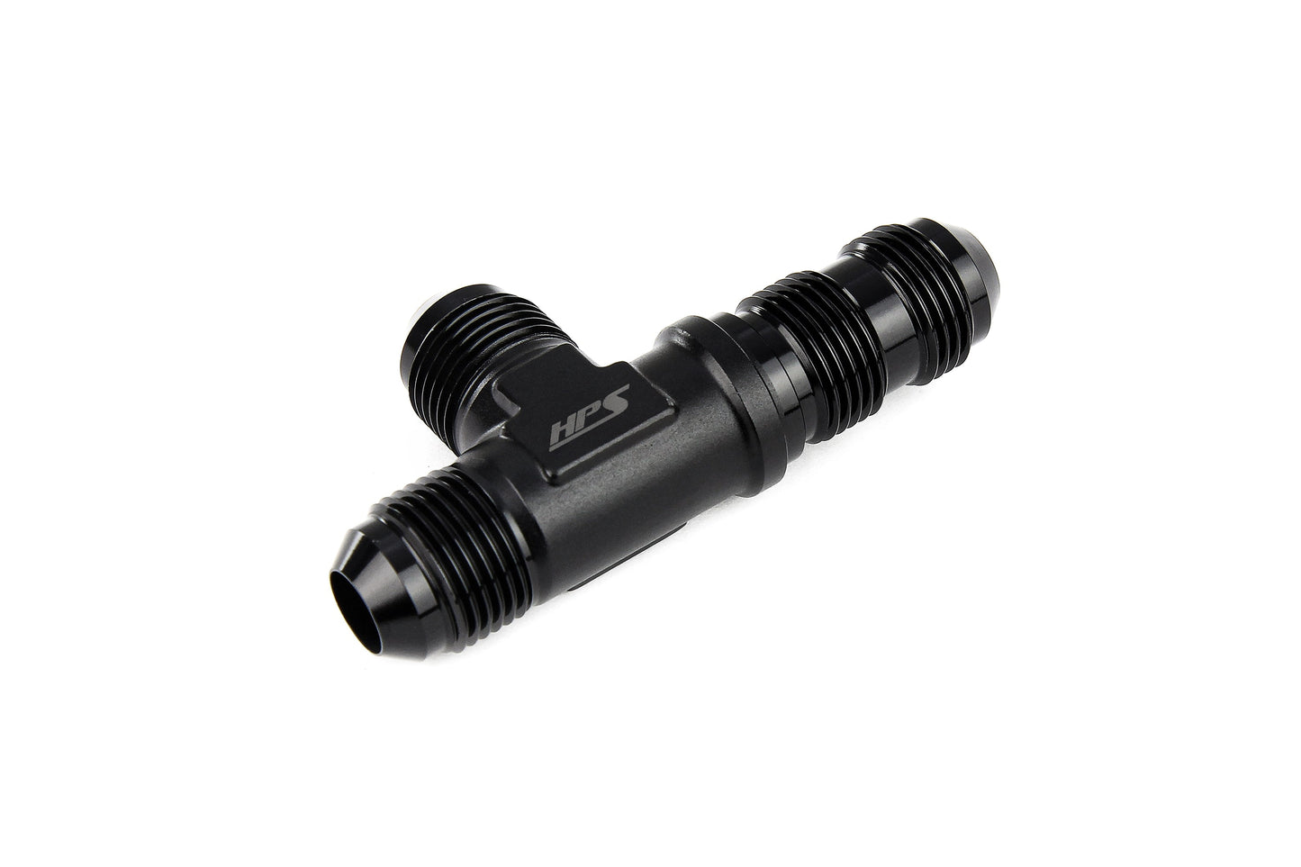 HPS Performance Products AN Male to Male Bulkhead Adapter, Aluminum, Black