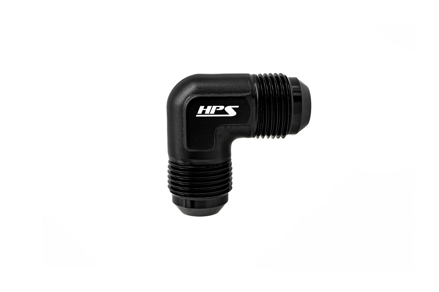 HPS Performance Products AN Male to Male Union Adapter, Aluminum, Black