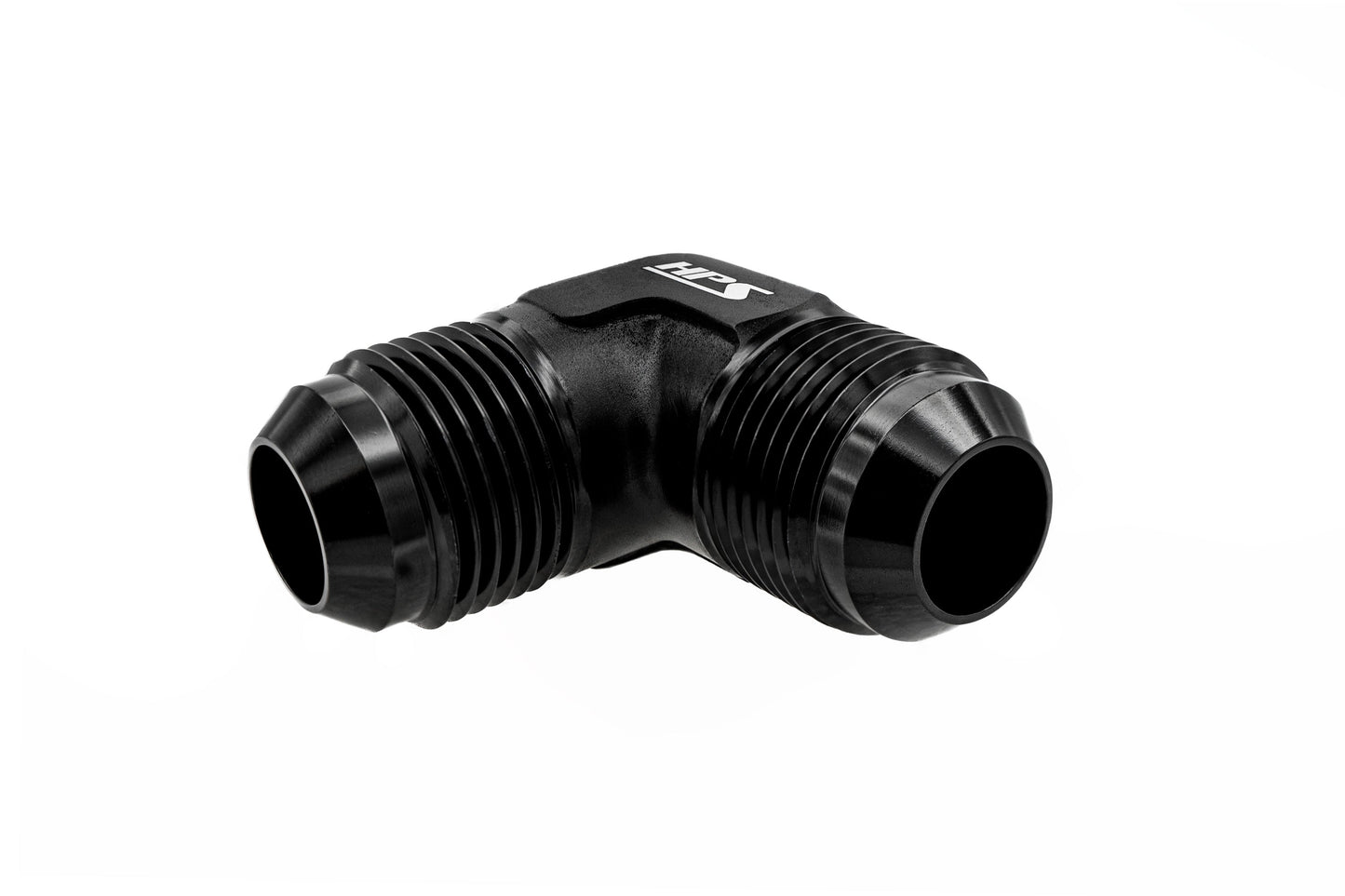 HPS Performance Products AN Male to Male Union Adapter, Aluminum, Black