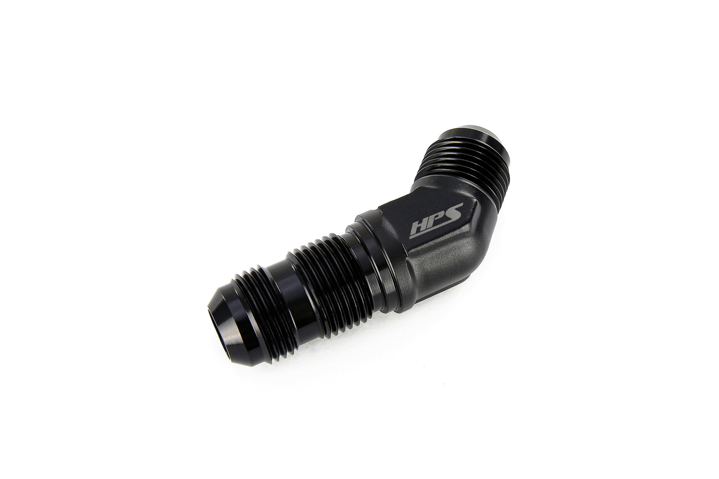 HPS Performance Products AN Male to Male Bulkhead Adapter, Aluminum, Black