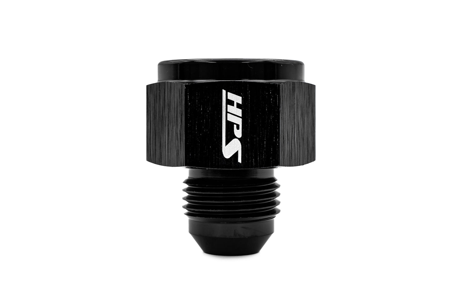 HPS Performance Products AN Female to AN Male Reducer Adapter, Aluminum, Black