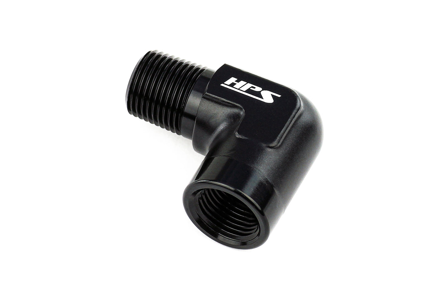 HPS Performance Products NPT Male To NPT Female Adapter, Aluminum, Black