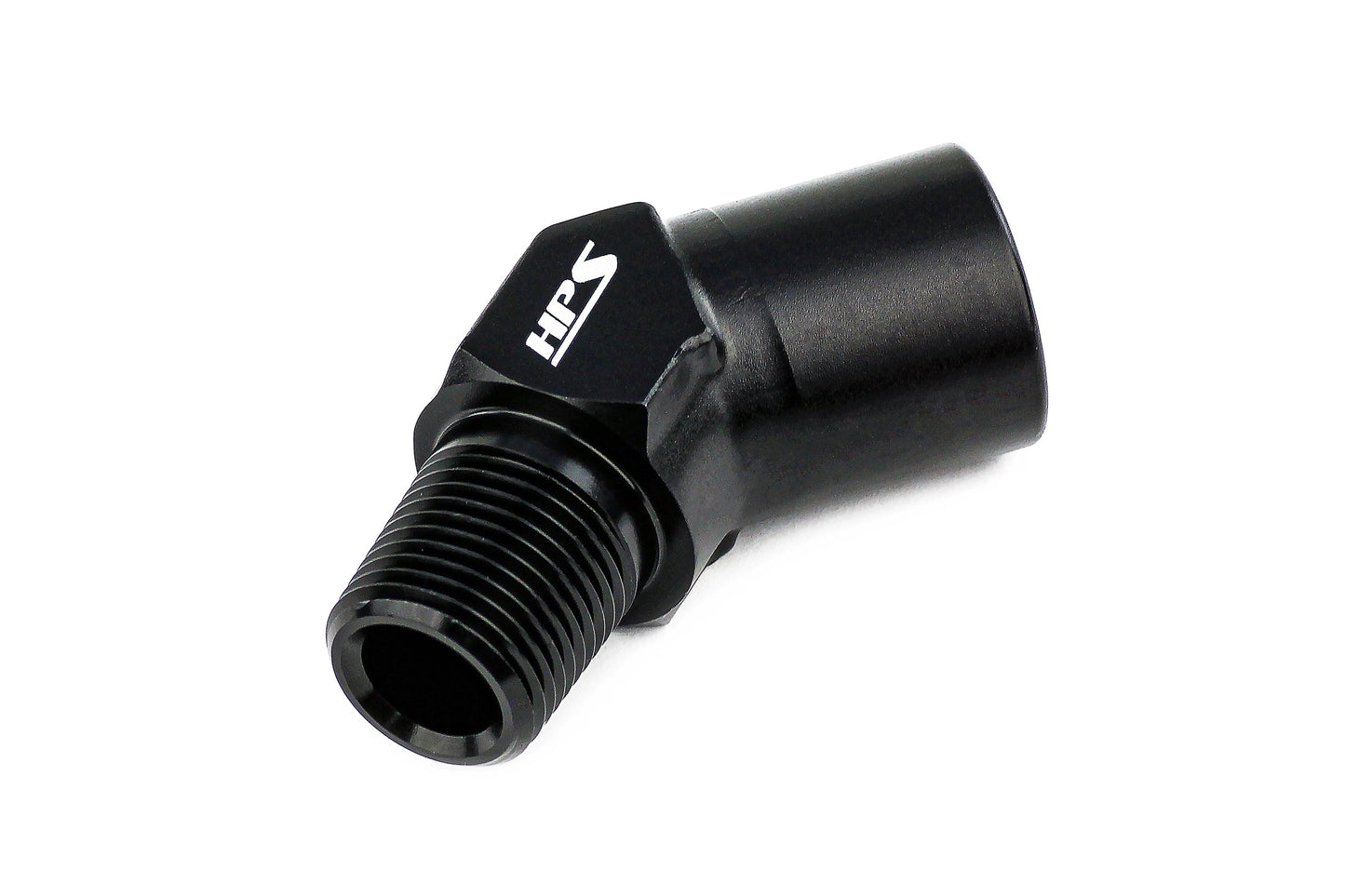 HPS Performance Products NPT Male To NPT Female Adapter, Aluminum, Black