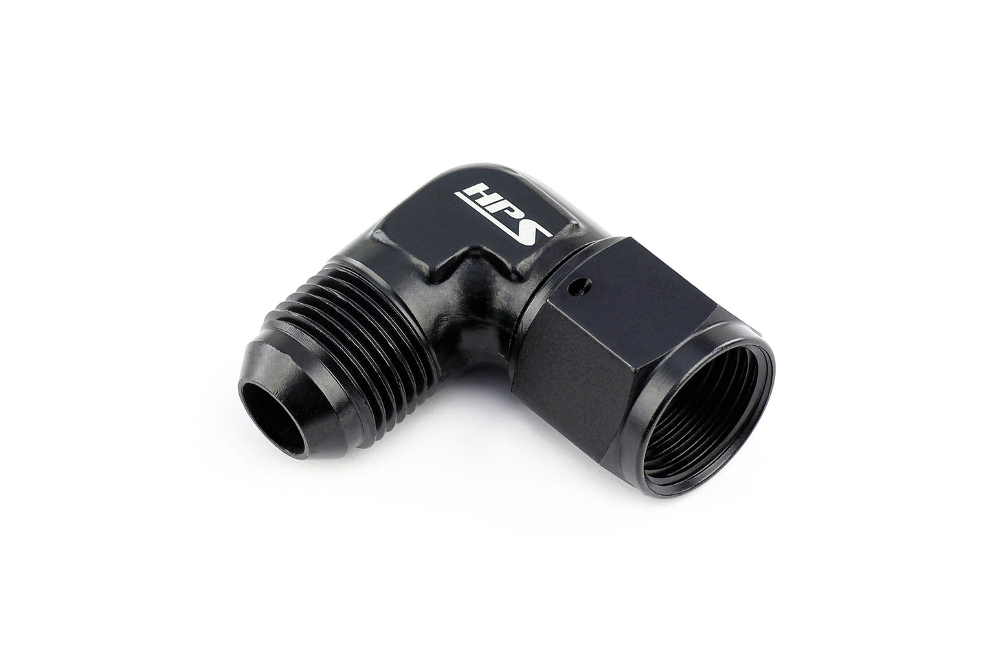 HPS Performance Products AN Male to Female Swivel Adapter, Aluminum, Black