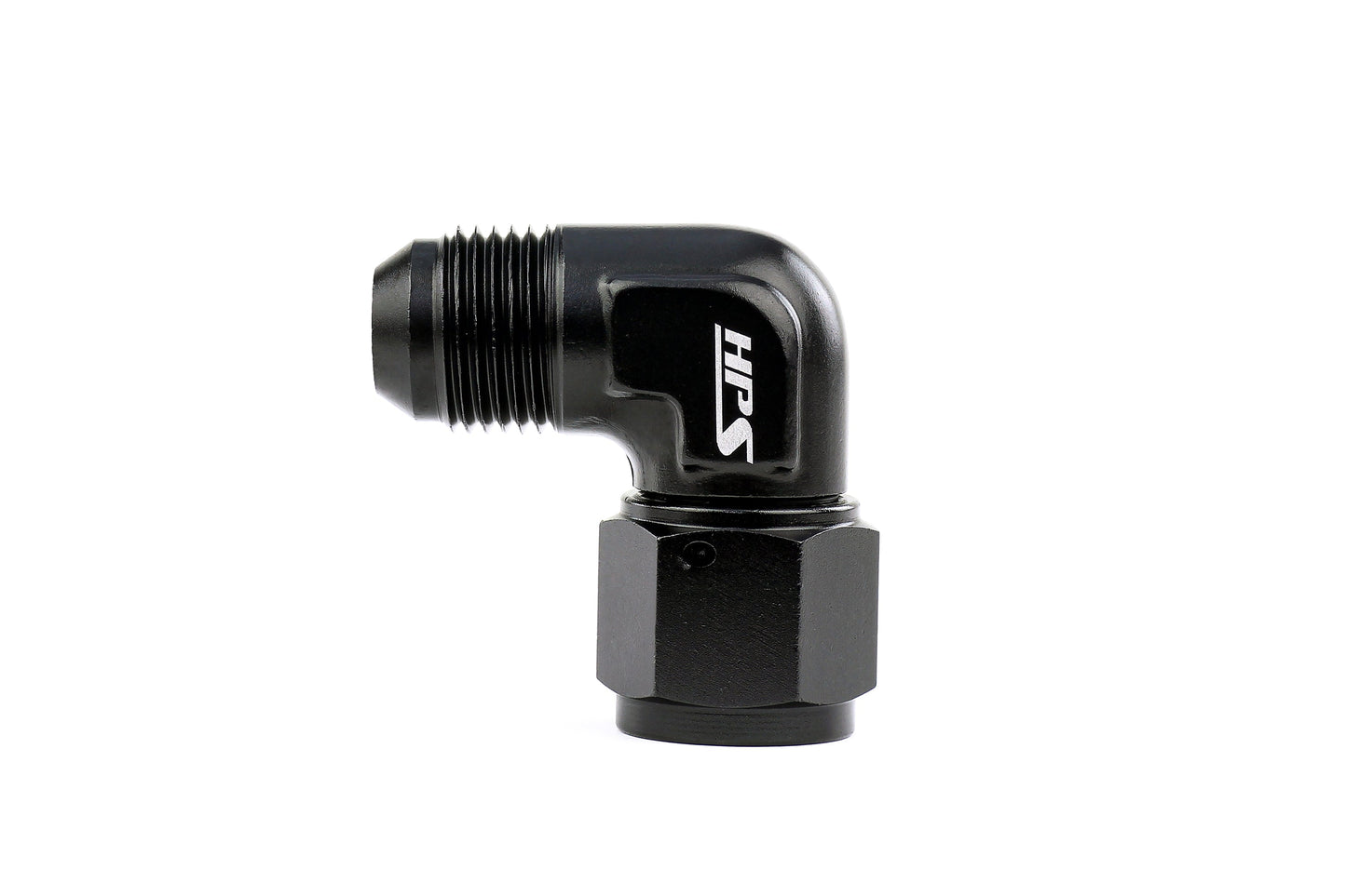 HPS Performance Products AN Male to Female Swivel Adapter, Aluminum, Black
