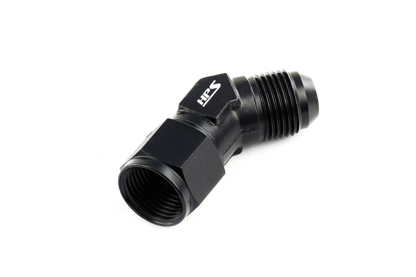 HPS Performance Products AN Male to Female Swivel Adapter, Aluminum, Black