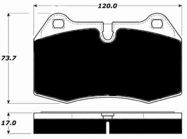 Porterfield Brake Pads for 1996 BMW 850I