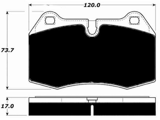 FR SPORT Porterfield Brake Pads for 1997 NISSAN SKYLINE GTR R34 2.6 Twin Turbo - View 2