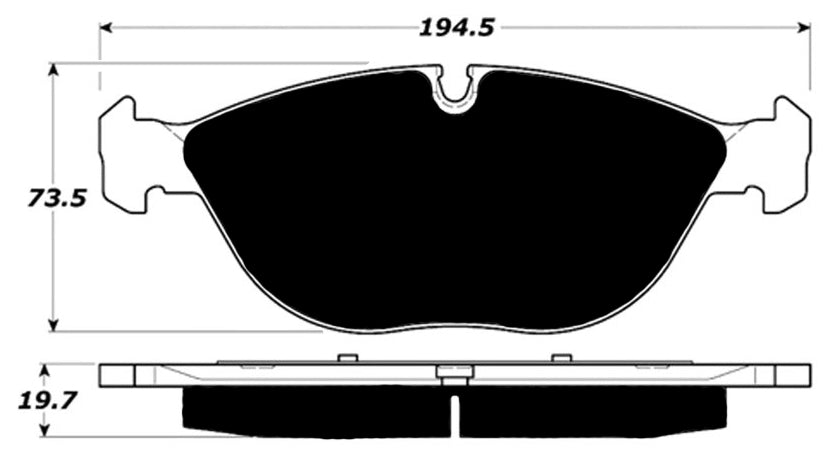 Porterfield Brake Pads for 1999 MERCEDES-BENZ E55 AMG