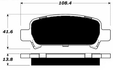 Porterfield Brake Pads for 2000 SUBARU IMPREZA COUPE