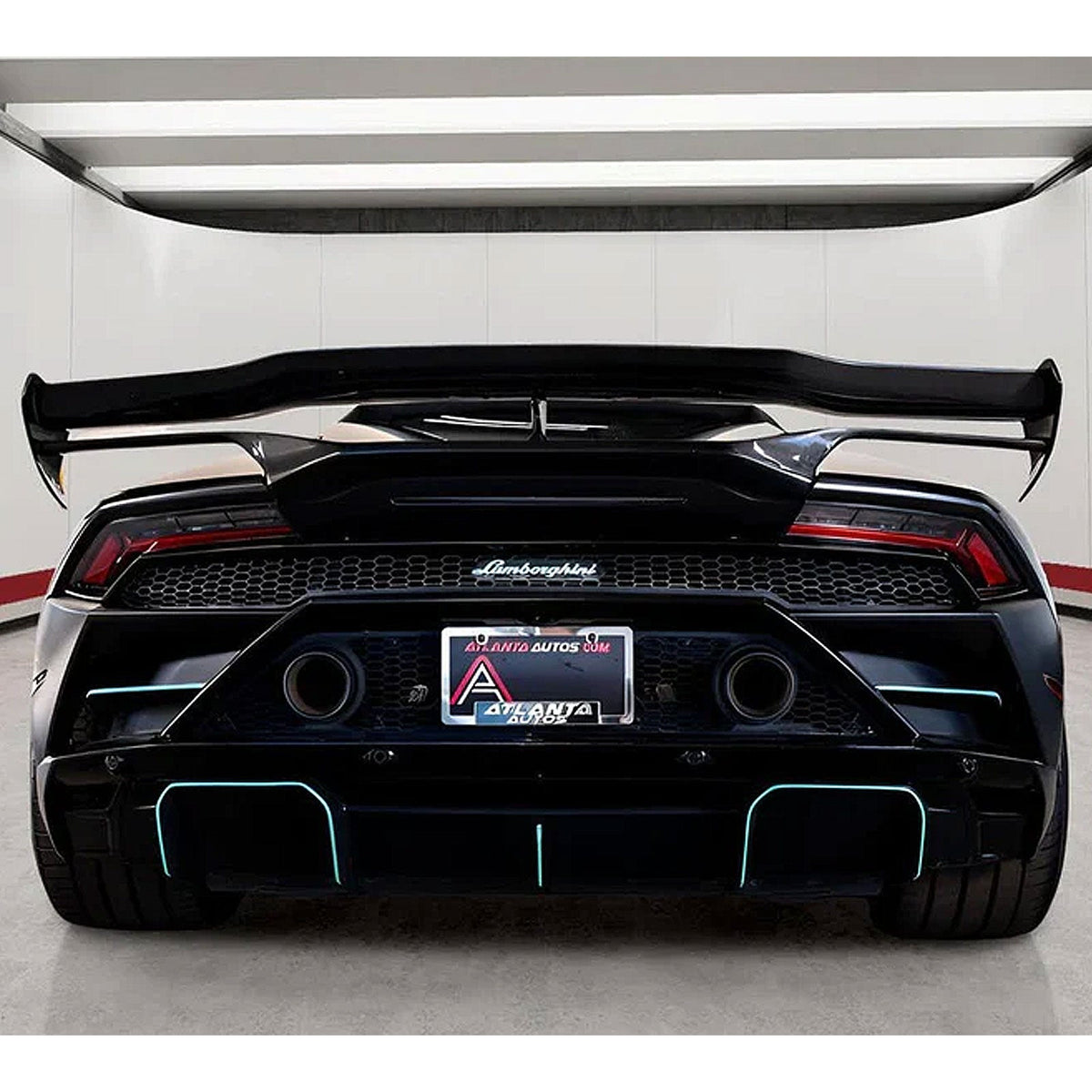 STRATEC SYSTEMS AP Style Dry Carbon Fiber Rear Wing with Base Panel for Lamborghini Huracan LP580...