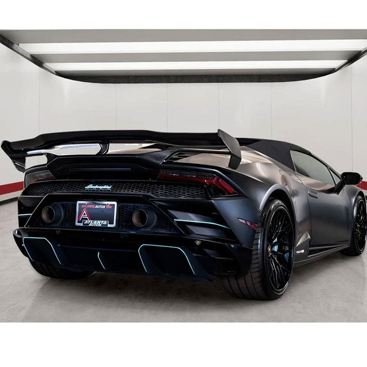 STRATEC SYSTEMS AP Style Dry Carbon Fiber Rear Wing with Base Panel for Lamborghini Huracan LP580...