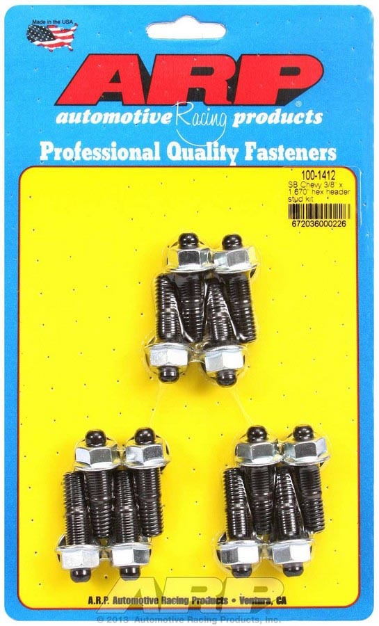 Header Stud Kit - 6pt. 3/8 x 1.670 OAL (12) - 1001412