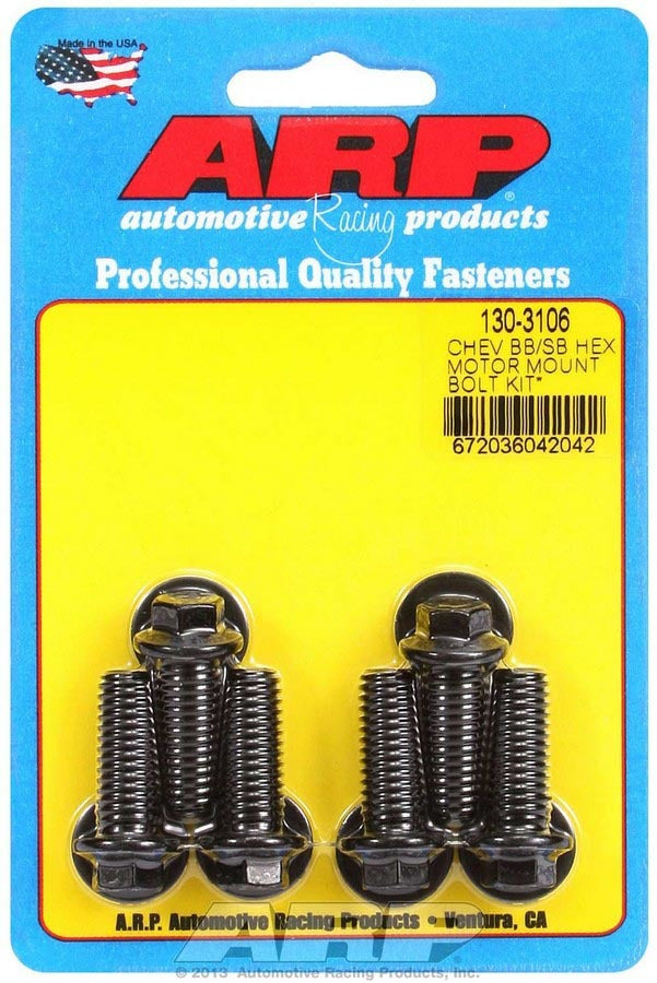 Motor Mount Bolt Kit 6pt. Chevy - 1303106