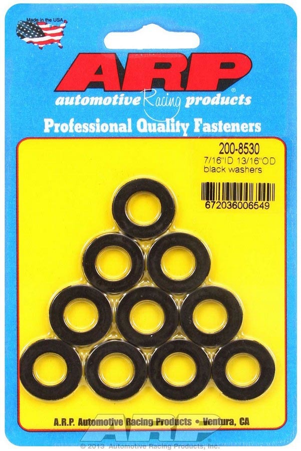 Black Washers - 7/16 ID x 13/16 OD (10) - 2008530