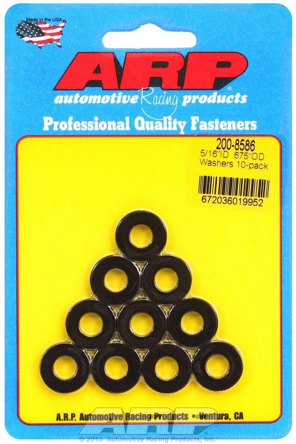Black Washers - 5/16 ID x .675 OD (10) - 2008586
