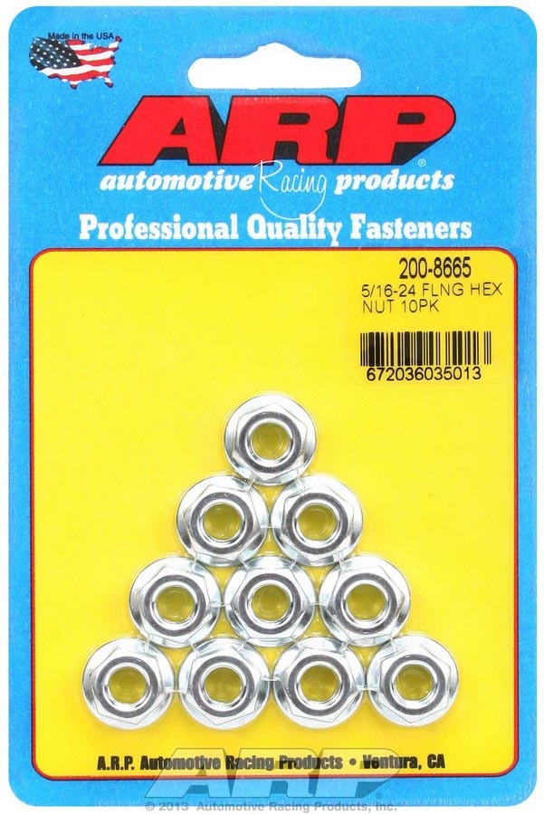 Hex Serrated Flange Nuts 5/16-24 (10) - 2008665