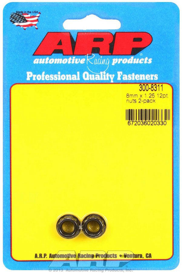 8mm x 1.25 12pt. Nuts (2) - 3008311