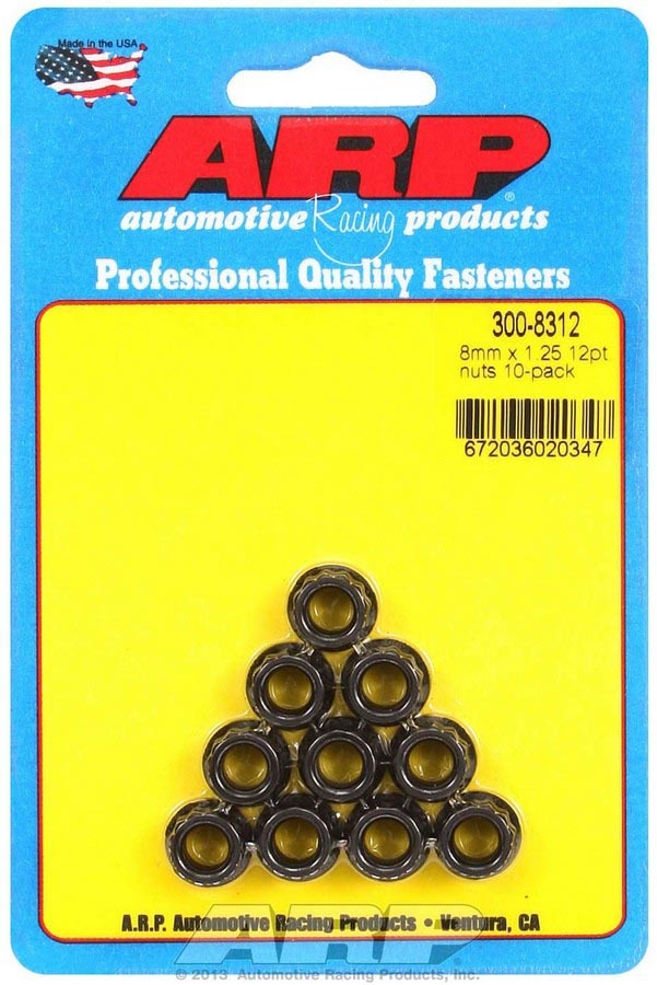 8mm x 1.25 12pt. Nuts (10) - 3008312