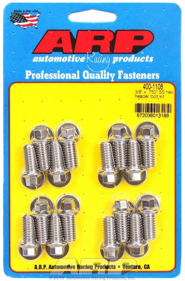 S/S Header Bolt Kit - 3/8 x .750 UHL (16) - 4001108