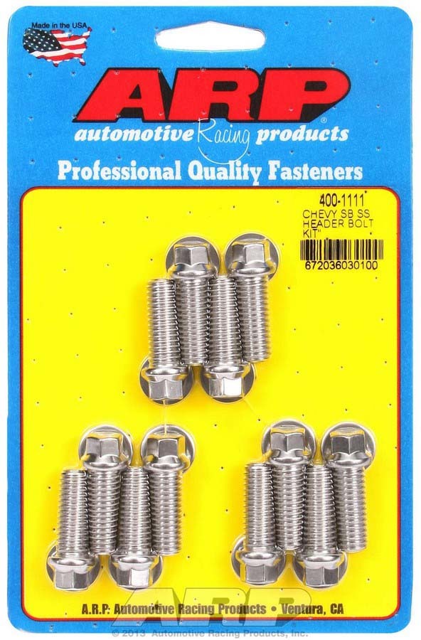 S/S Header Bolt Kit - 3/8 x 1.00 UHL (12) - 4001111