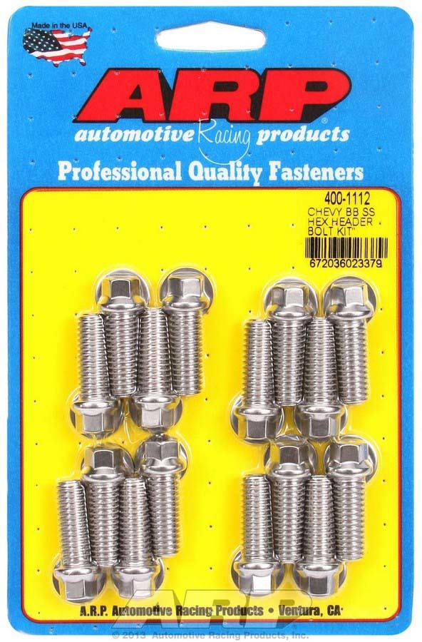 S/S Header Bolt Kit - 3/8 x 1.00 UHL (16) - 4001112