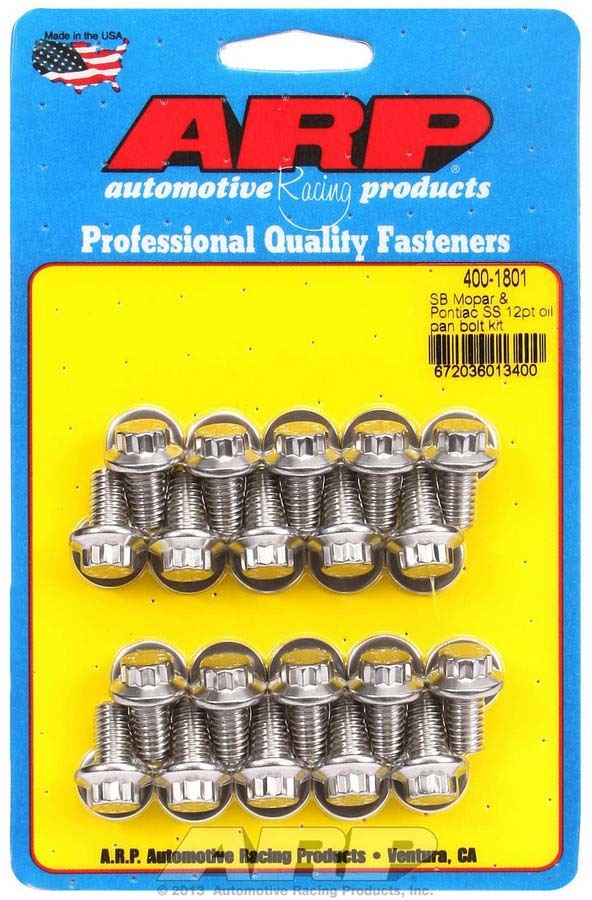 S/S Oil Pan Bolt Kit - 4001801