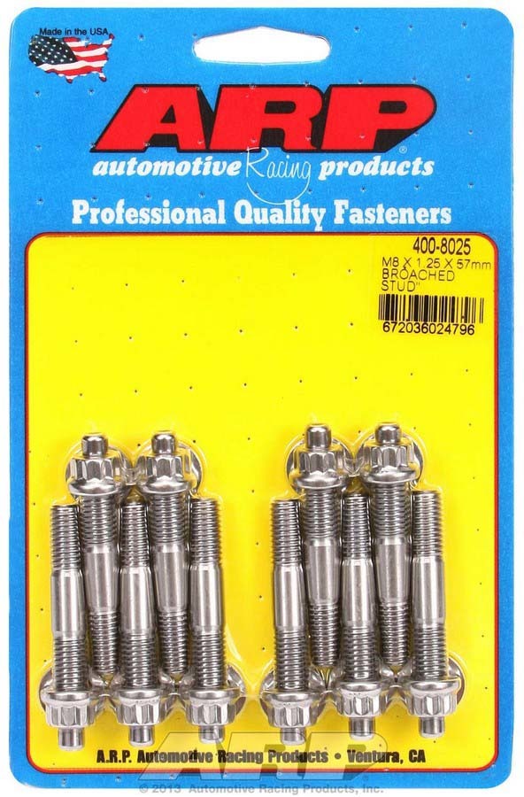 S/S Stud Kit - (10) M8 x 1.25in x 57mm - 4008025