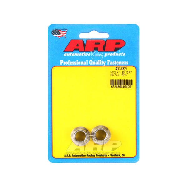 12mm X 1.25 S/S Nut Kit 12pt 2pk - 4008327