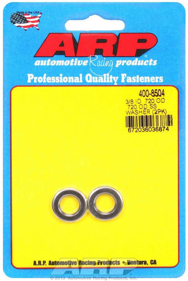 S/S Flat Washers - 3/8 ID x .715 OD (2pk) - 4008504