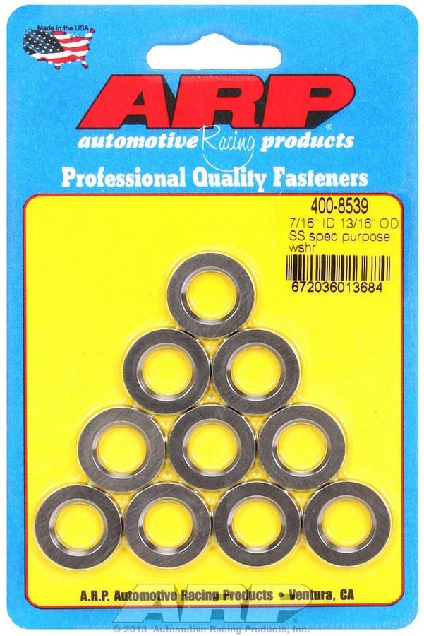 S/S Flat Washers - 7/16 ID x 13/16 OD (10) - 4008539