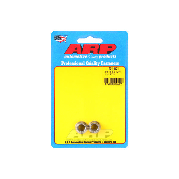 12pt SS Nut 3/8-16 2pk - 4018321