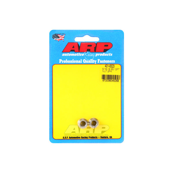 12pt SS Nut 5/16-18 2pk - 4018323